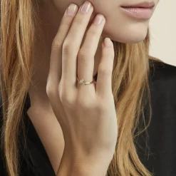 Best Histoire d'Or Bague Plaqué Or Jacinth Oxyde De Zirconium