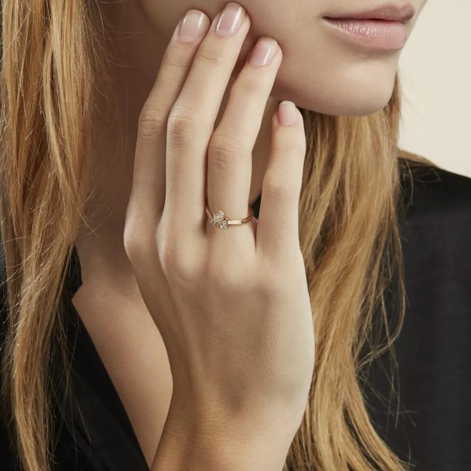 Best Histoire d'Or Bague Plaqué Or Jacinth Oxyde De Zirconium