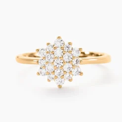 Online Histoire d'Or Bague Plaqué Or Sadoth Oxyde De Zirconium