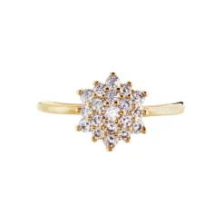 Online Histoire d'Or Bague Plaqué Or Sadoth Oxyde De Zirconium