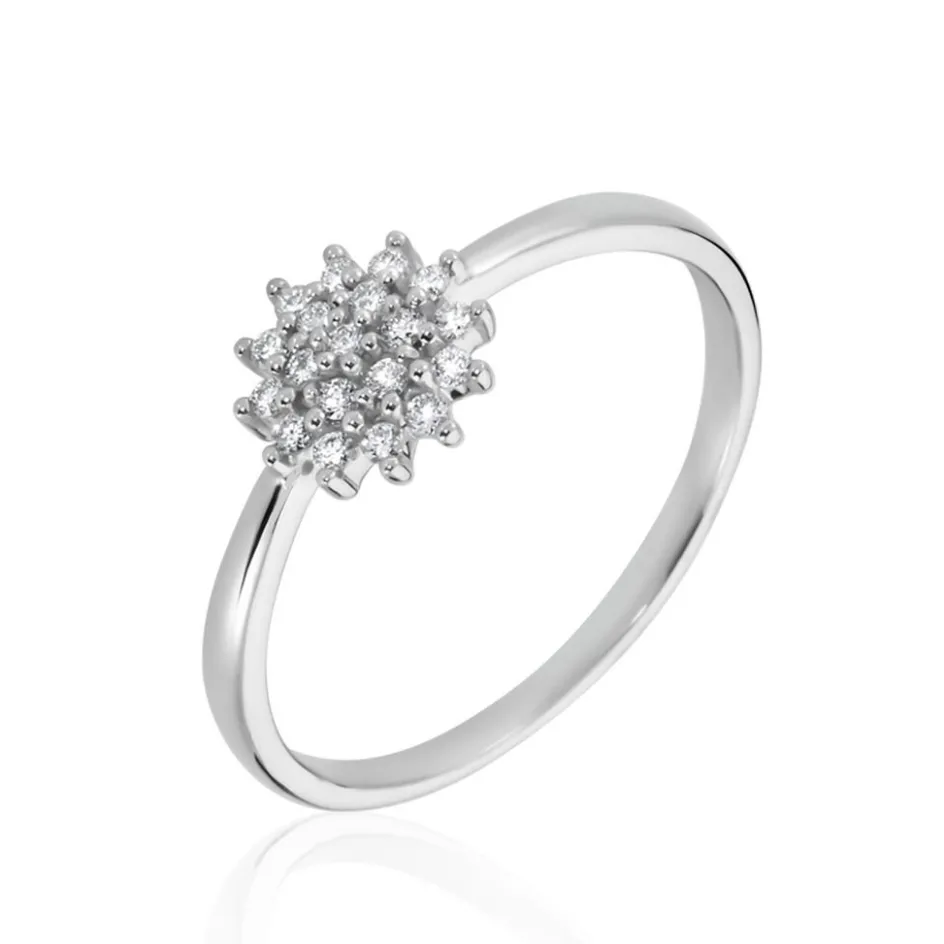 Outlet Histoire d'Or Bague Platine Alden Diamants