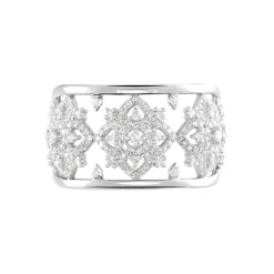 Online Histoire d'Or Bague Rosée Or Blanc Diamant