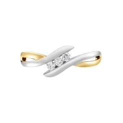 Outlet Histoire d'Or Bague Sharron Or Bicolore Diamant Blanc