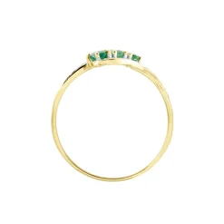 Histoire d'Or Bague Simma Or Jaune Diamant Et Emeraude* Bagues|Bagues Avec Pierre