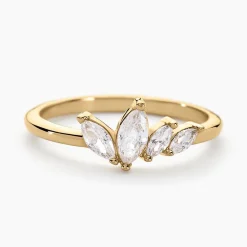 Outlet Histoire d'Or Bague Siona Plaque Or Jaune Oxyde De Zirconium