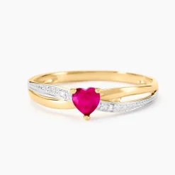 Online Histoire d'Or Bague Skylar Or Bicolore Rubis Diamant