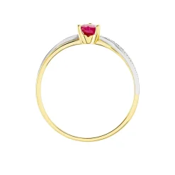 Online Histoire d'Or Bague Skylar Or Bicolore Rubis Diamant