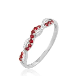 New Histoire d'Or Bague Sofia Et Diamant or blanc rubis
