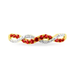 Histoire d'Or Bague Sofia Or Jaune Rubis Et Diamant