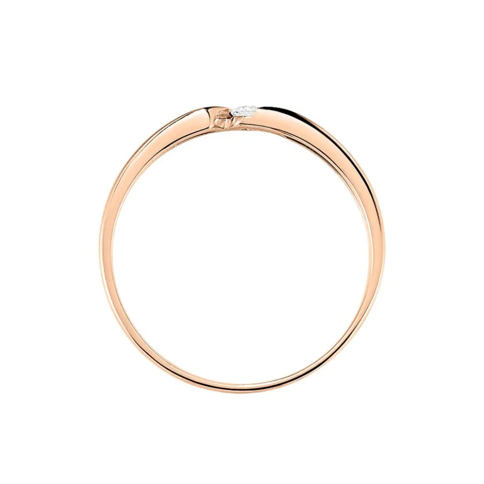 Outlet Histoire d'Or Bague Solitaire Anilie Or Rose Diamant
