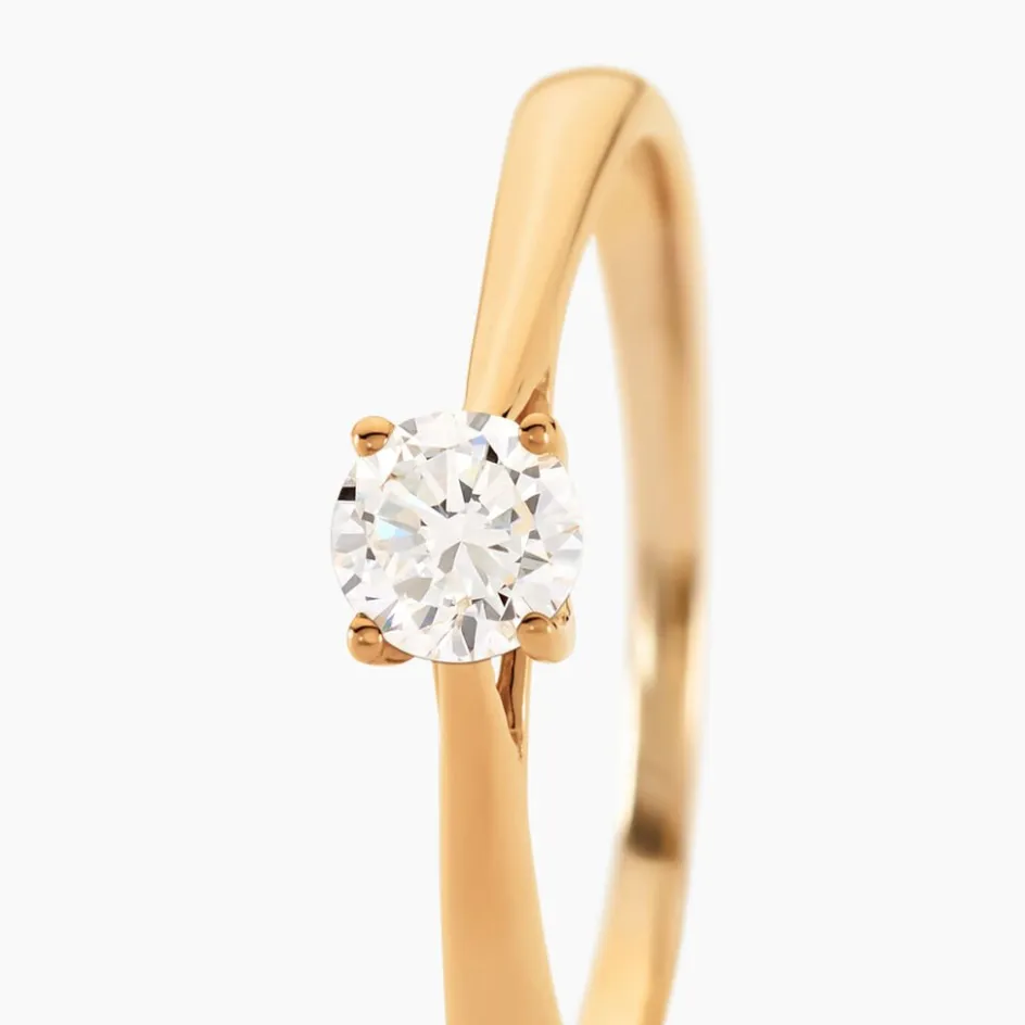 Discount Histoire d'Or Bague Solitaire Aphrodite Or Jaune Diamant or jaune diamant blanc