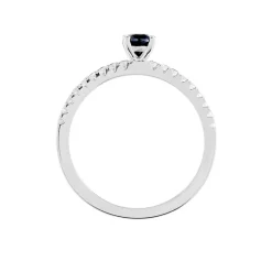 Discount Histoire d'Or Bague Solitaire Argent Blanc Quitteri Oxyde De Zirconium