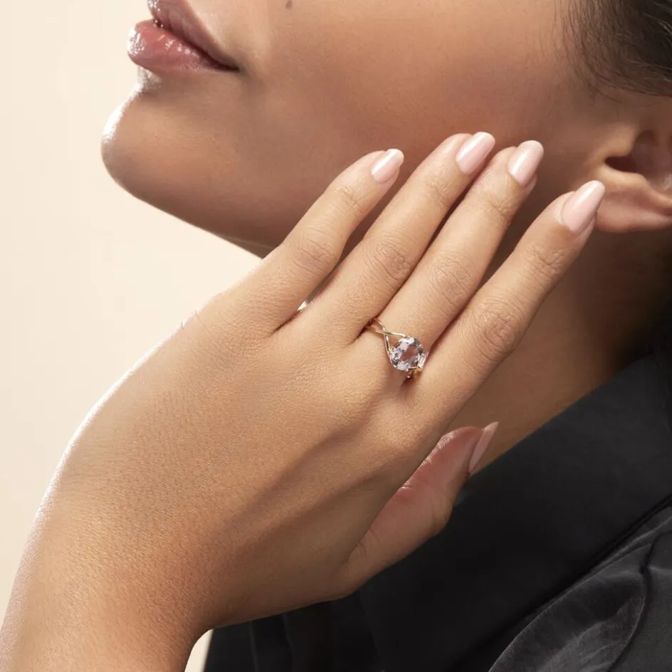 Histoire d'Or Bague Solitaire Armaelle Or Jaune Amethyste* Bagues|Bagues Avec Pierre