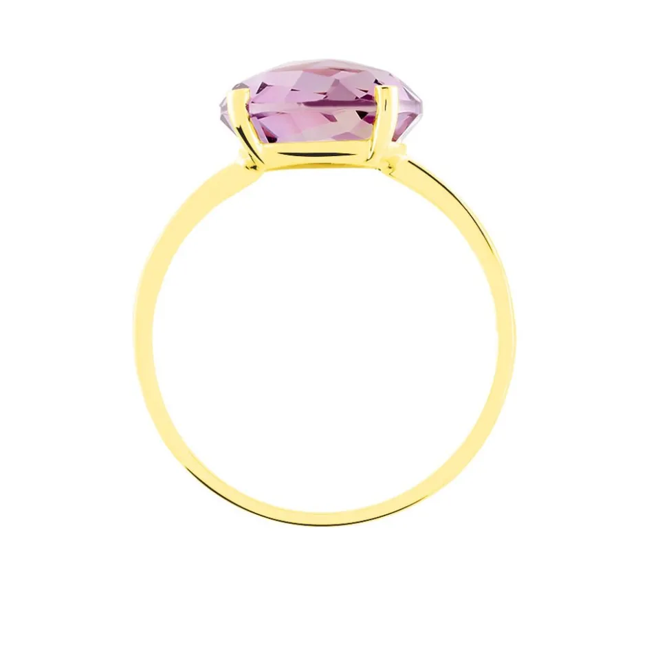 Clearance Histoire d'Or Bague Solitaire Armantia Or Jaune Amethyste