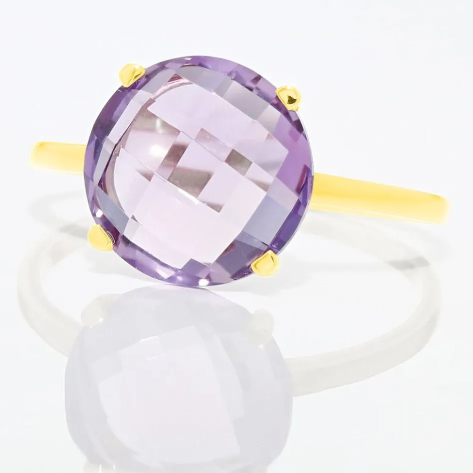 Clearance Histoire d'Or Bague Solitaire Armantia Or Jaune Amethyste