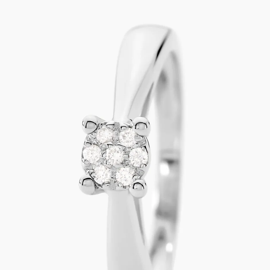 Online Histoire d'Or Bague Solitaire Artemis or blanc diamant
