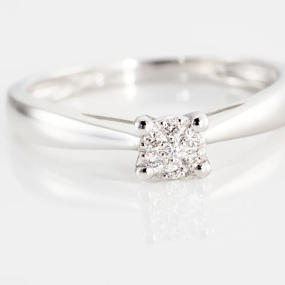 Online Histoire d'Or Bague Solitaire Artemis or blanc diamant