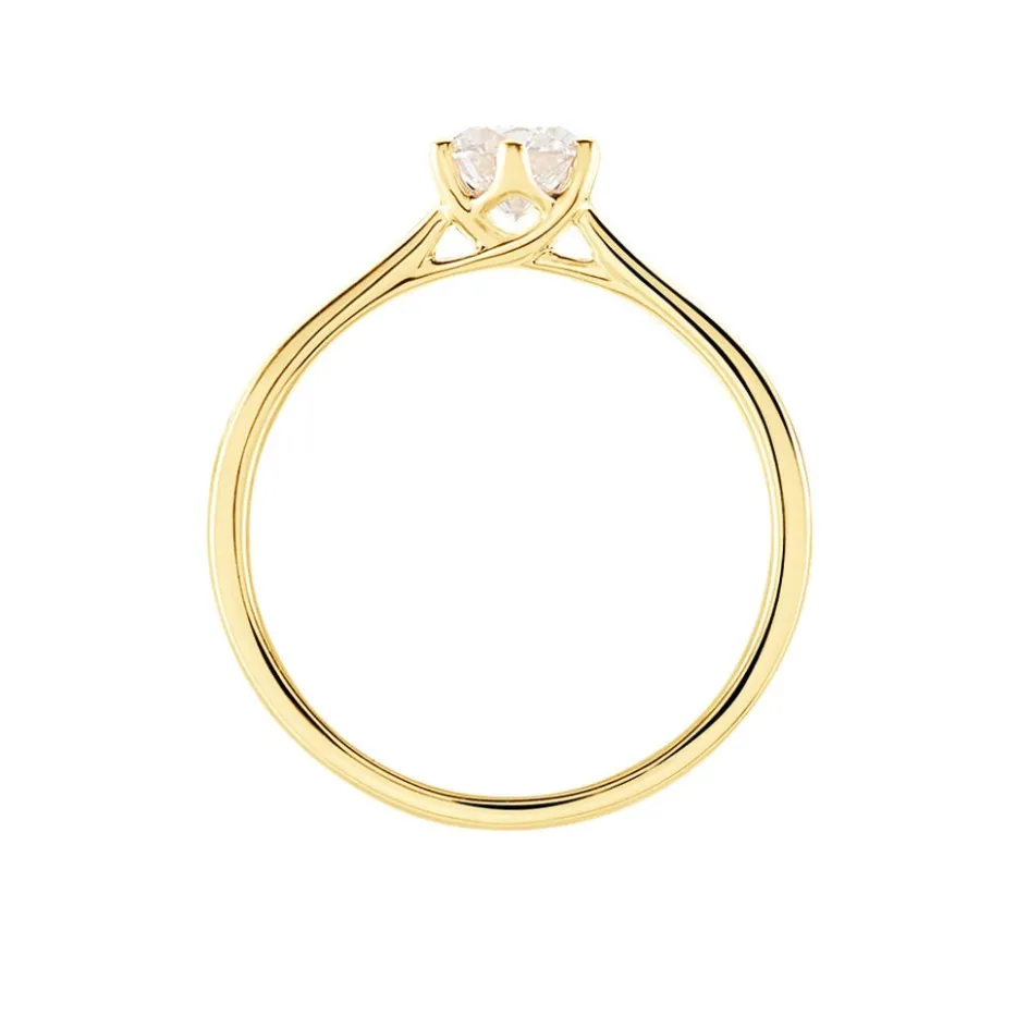 Online Histoire d'Or Bague Solitaire Athena or jaune diamant