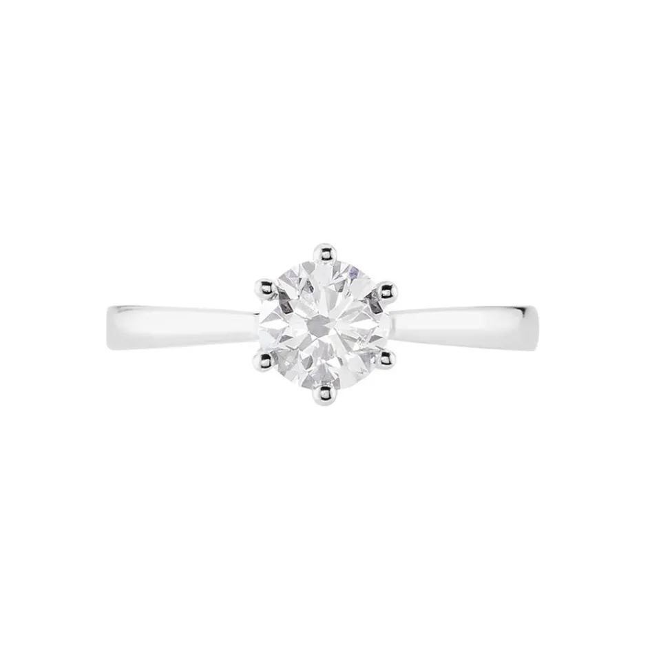 Best Histoire d'Or Bague Solitaire Athena or blanc diamant