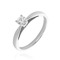 Discount Histoire d'Or Bague Solitaire Celina Or Blanc Diamant