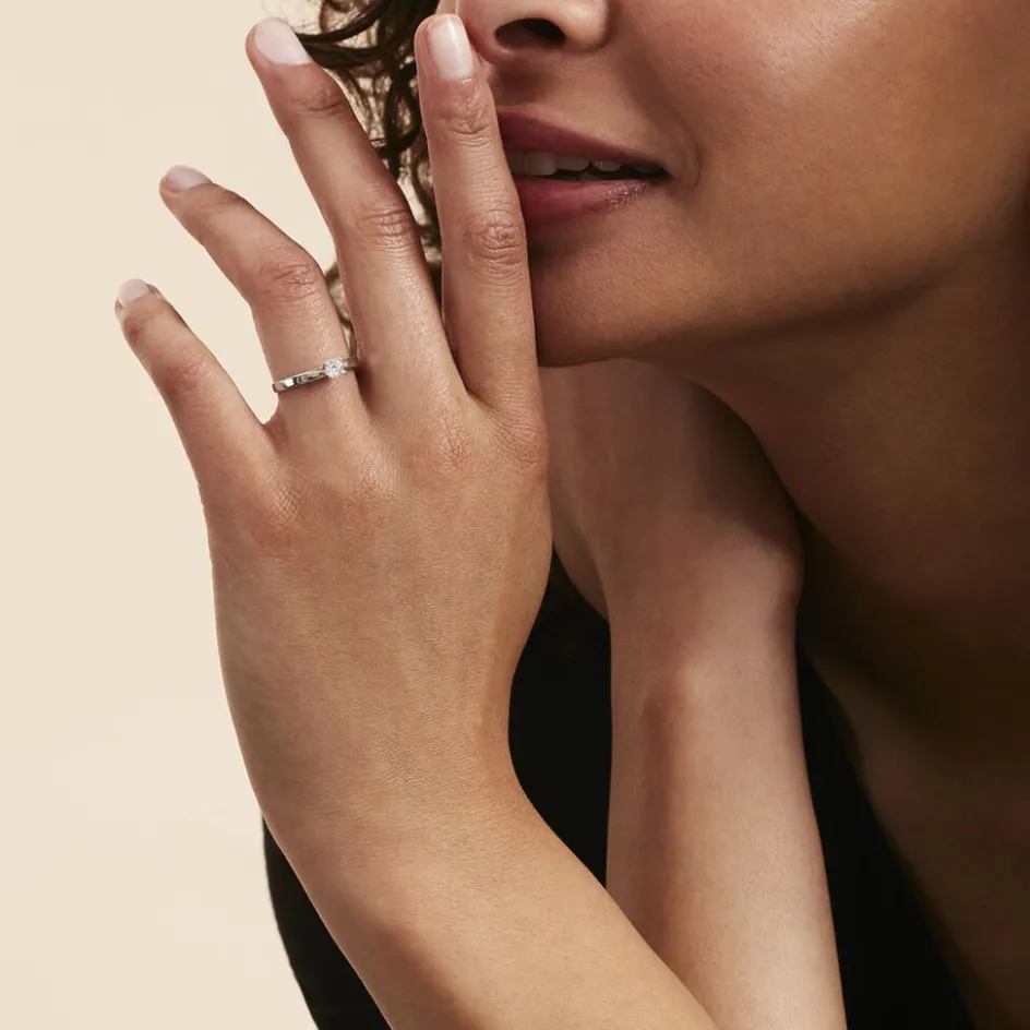 Discount Histoire d'Or Bague Solitaire Celina Or Blanc Diamant