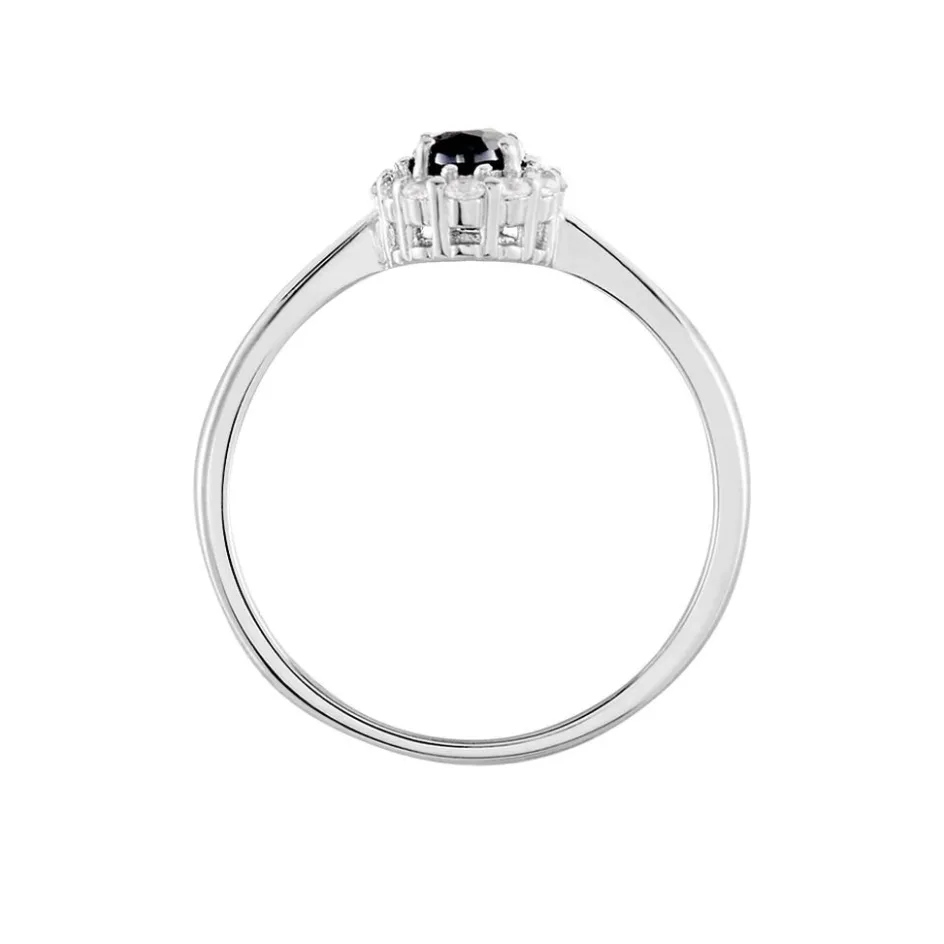 Discount Histoire d'Or Bague Solitaire Eulalio Argent Blanc Oxyde De Zirconium