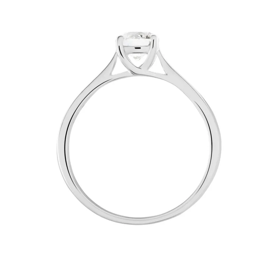 Hot Histoire d'Or Bague Solitaire Fiona Or Blanc Diamant Synthetique or blanc diamant synthétique