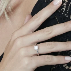 Best Histoire d'Or Bague Solitaire Fiona Or Blanc Diamant Synthetique