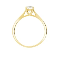 Discount Histoire d'Or Bague Solitaire Fiona Or Jaune Diamant Synthetique