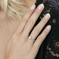 Histoire d'Or Bague Solitaire Fiona Or Blanc Diamant Synthetique* Bagues|Bagues Avec Pierre