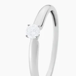 Outlet Histoire d'Or Bague Solitaire Flora Or Blanc Diamant