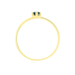 Hot Histoire d'Or Bague Solitaire Goutte or jaune saphir