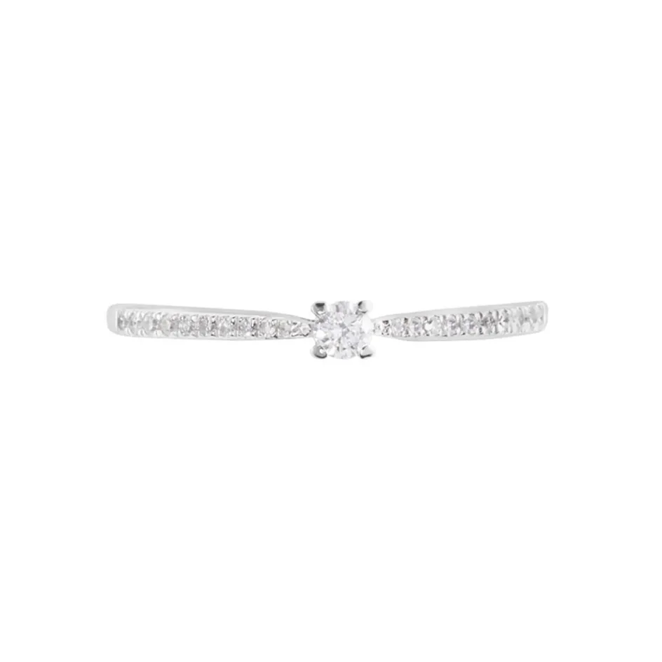 Sale Histoire d'Or Bague Solitaire Hemera or blanc diamant