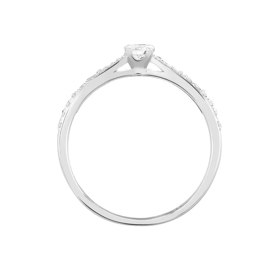 Online Histoire d'Or Bague Solitaire Hemera or blanc diamant