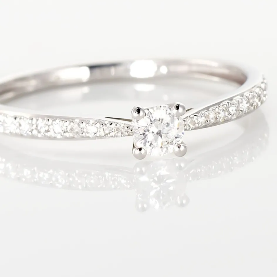 Online Histoire d'Or Bague Solitaire Hemera or blanc diamant