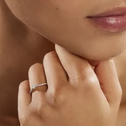 Online Histoire d'Or Bague Solitaire Hemera or blanc diamant