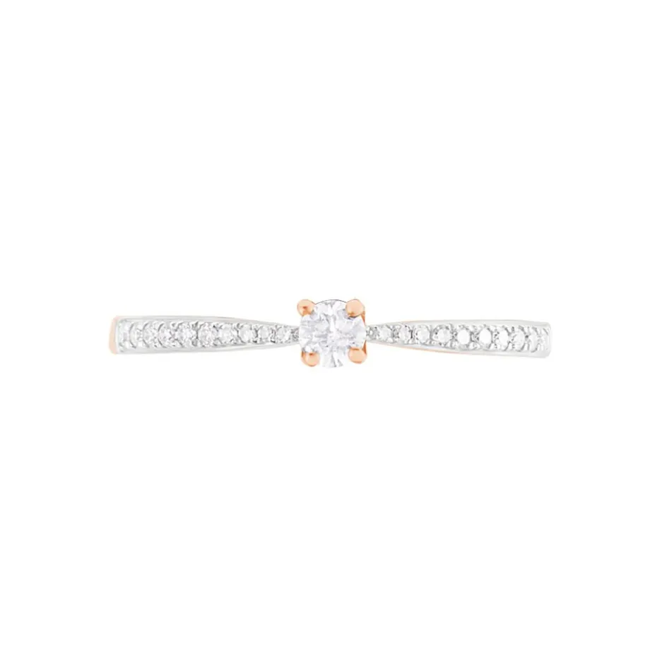 Best Histoire d'Or Bague Solitaire Hemera Or Rose Diamant