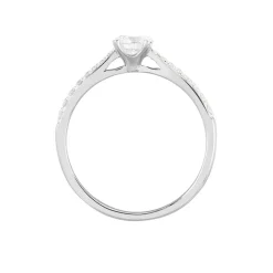 Online Histoire d'Or Bague Solitaire Hemera Or Blanc Diamant