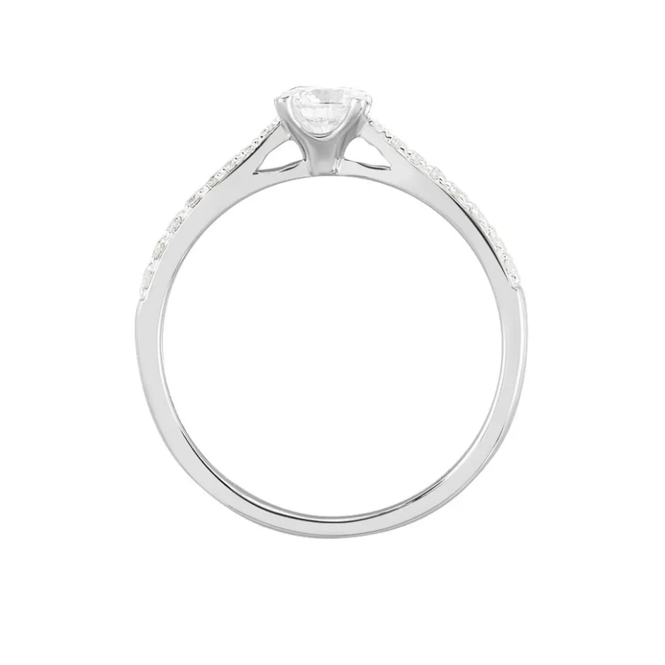 Online Histoire d'Or Bague Solitaire Hemera Or Blanc Diamant