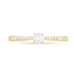 New Histoire d'Or Bague Solitaire Hemera or jaune diamant