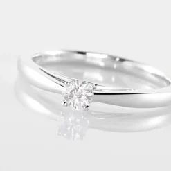 Discount Histoire d'Or Bague Solitaire Iris or blanc diamant