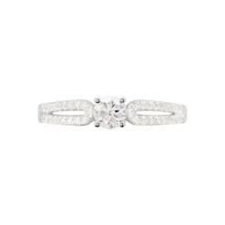Clearance Histoire d'Or Bague Solitaire Katalina Or Blanc Diamant