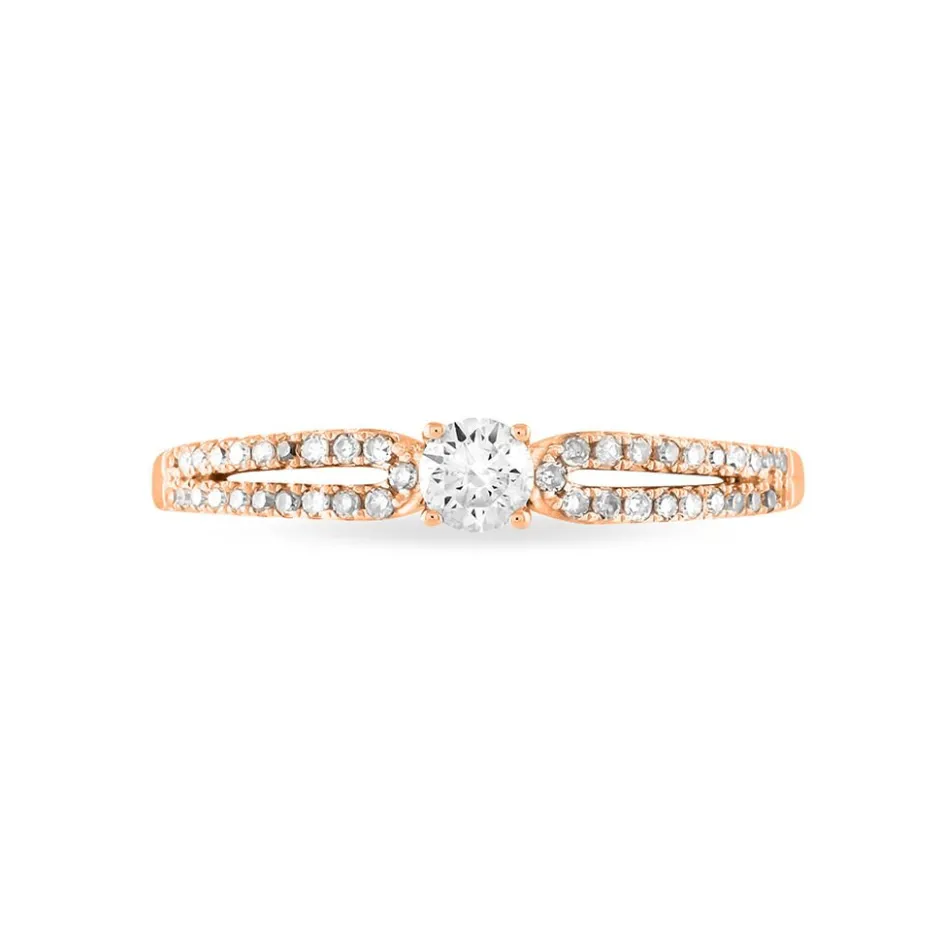 Sale Histoire d'Or Bague Solitaire Katalina or rose diamant