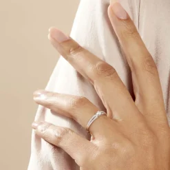 New Histoire d'Or Bague Solitaire Katalina or blanc diamant