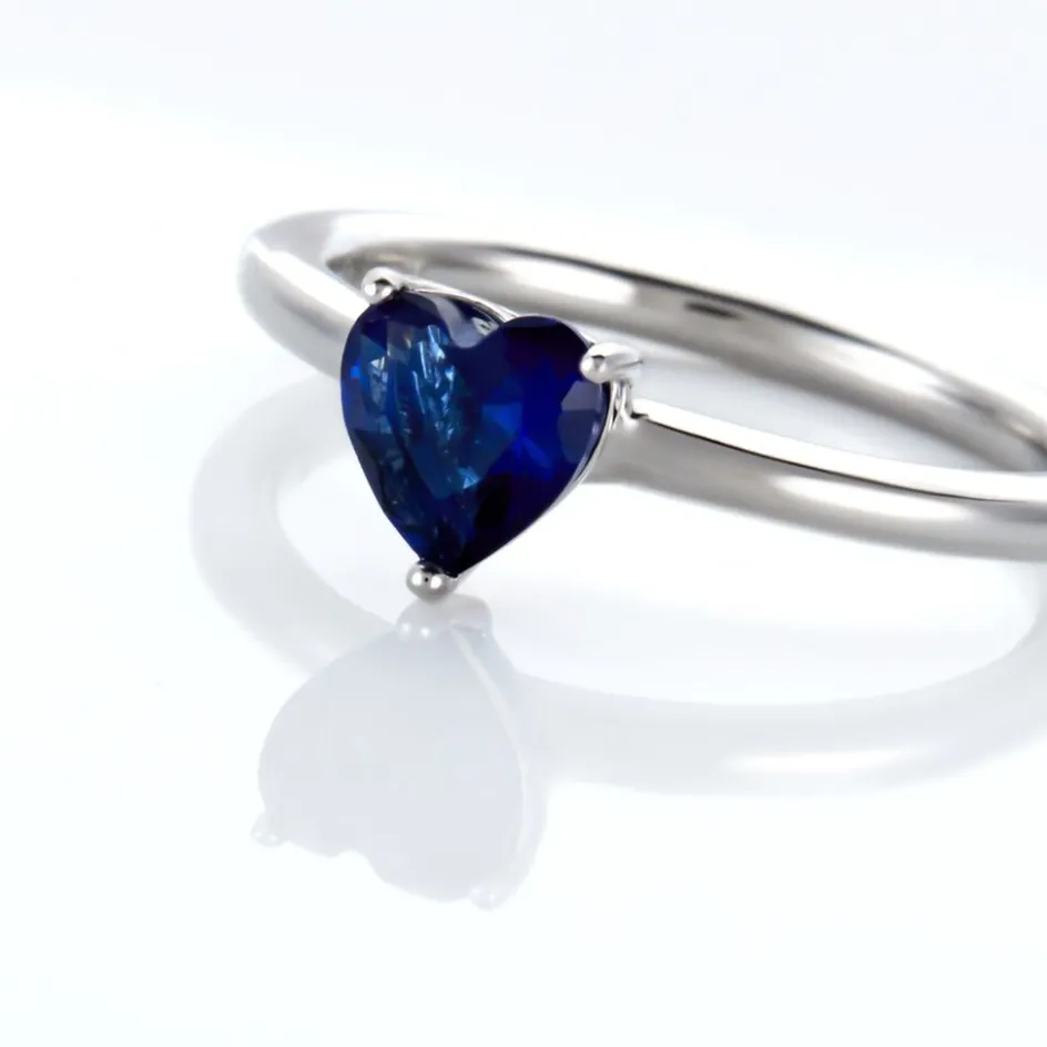 Discount Histoire d'Or Bague Solitaire Kelvyn Argent Blanc Oxyde De Zirconium argent blanc oxyde bleu