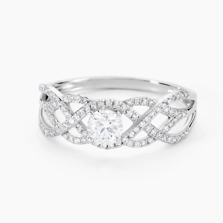 Discount Histoire d'Or Bague Solitaire Kendra Or Blanc Diamant