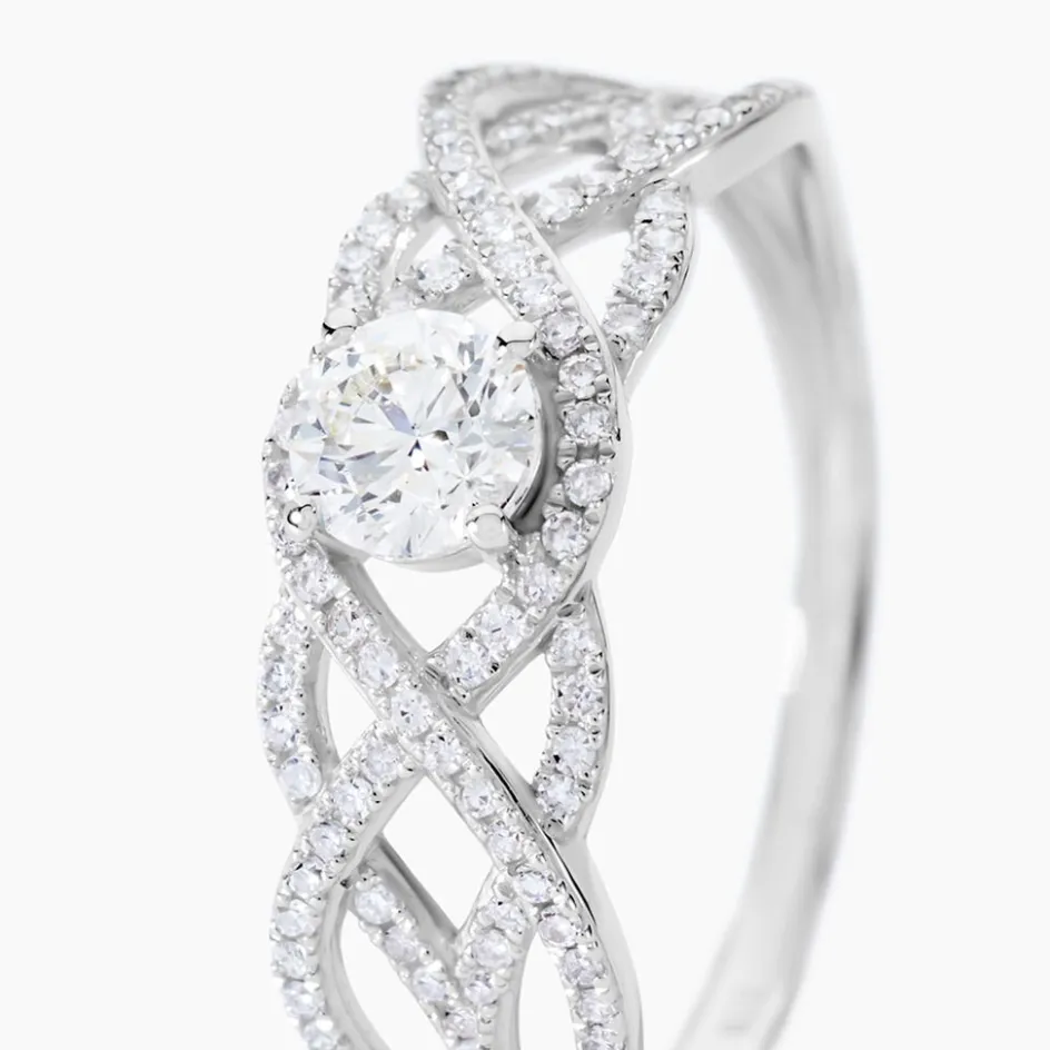 Discount Histoire d'Or Bague Solitaire Kendra Or Blanc Diamant