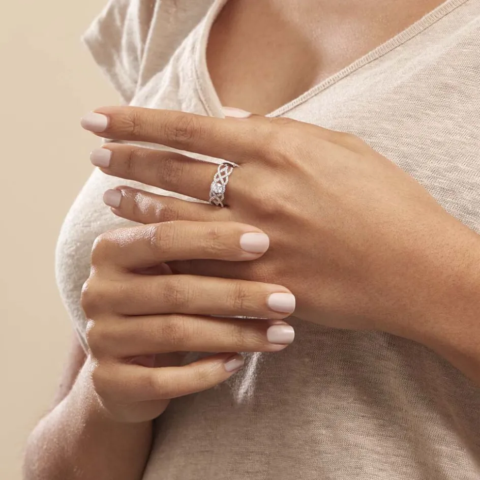 Discount Histoire d'Or Bague Solitaire Kendra Or Blanc Diamant