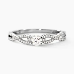 Online Histoire d'Or Bague Solitaire Livia Or Blanc Diamant