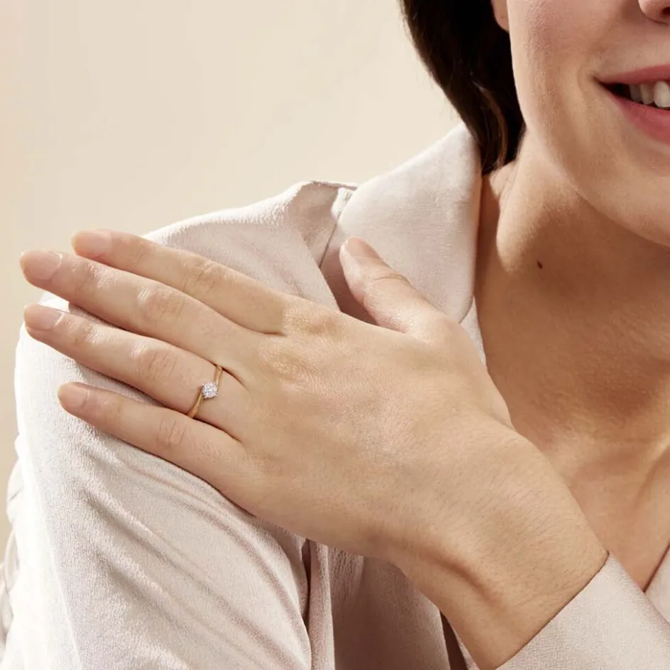 Histoire d'Or Bague Solitaire Lysia* Bagues|Bagues Avec Pierre